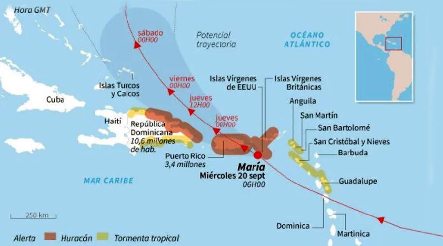En Vivo  El huracaacuten Mariacutea azota Puerto Rico