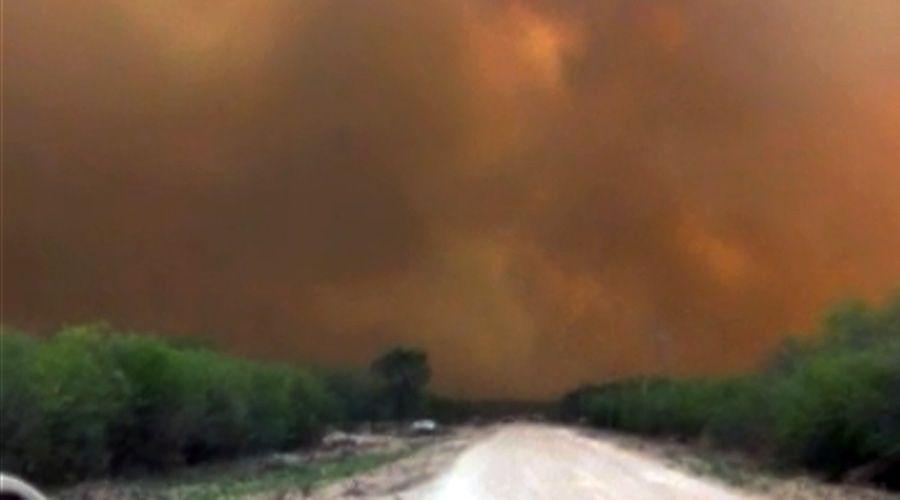 Tremendas imaacutegenes de los incendios en Llajta Mauca