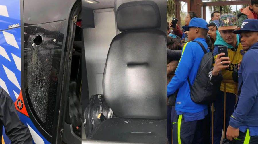 Apedrearon el micro de Boca en Mendoza