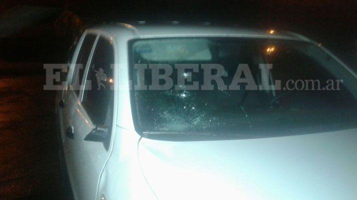 Añatuya- violento accidente arrojó un herido de gravedad