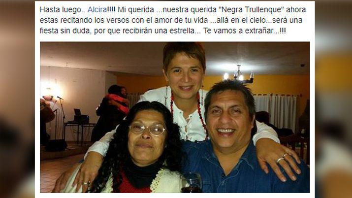 Los santiaguentildeos despiden a Alcira Mansilla en las redes sociales
