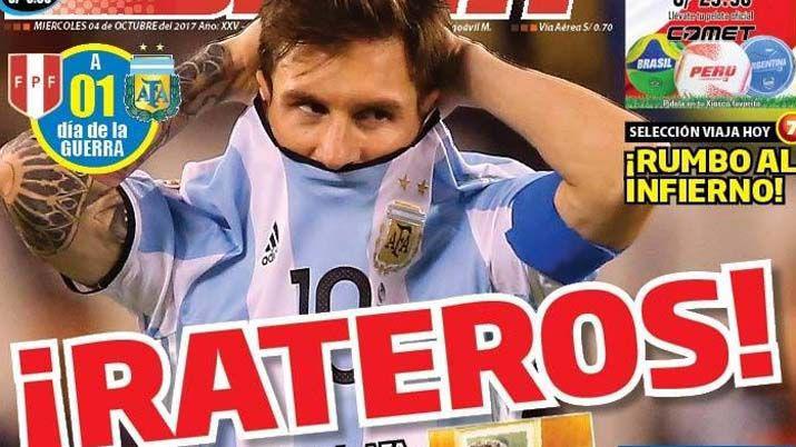 iexclRateros- un medio peruano asegura que el partido con Argentina estaacute arreglado