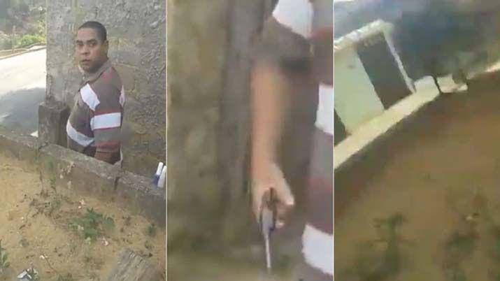 VIDEO Una joven discutioacute con un vecino y eacutel la matoacute de dos tiros en el rostro