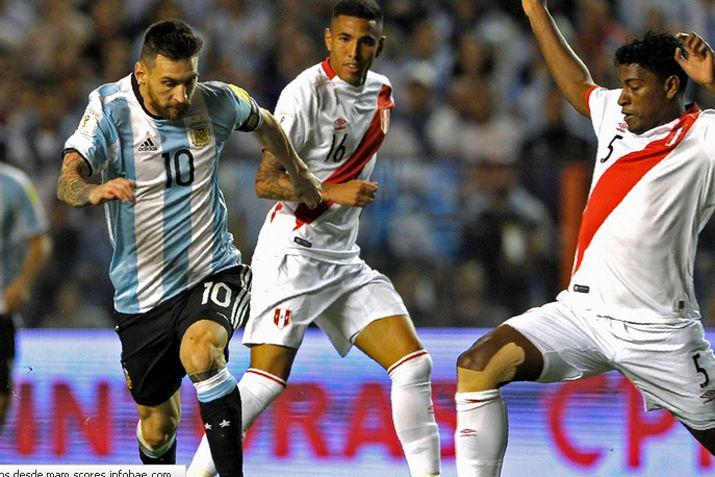 Messi no pudo marcar en el encuentro con Per