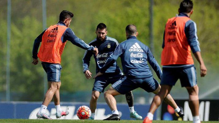 La Seleccioacuten se entrenoacute hoy pensando en Ecuador