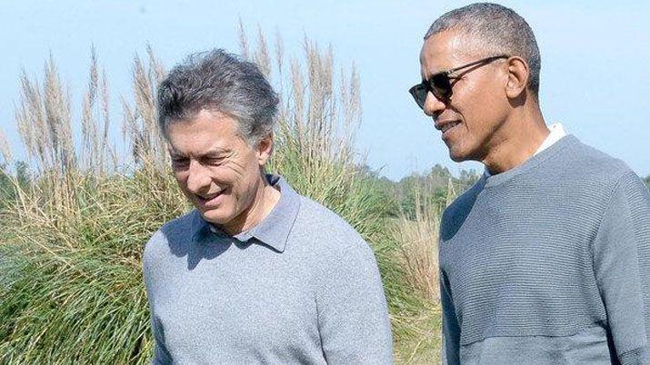 Macri y Obama jugaron al golf en Bella Vista
