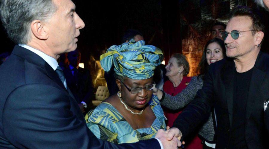 Mauricio Macri se reuacutene con Bono en Casa Rosada