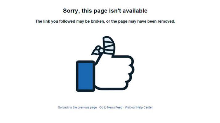 Facebook cayoacute a nivel mundial