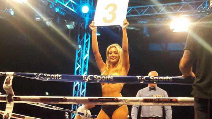 Sol Peacuterez debutoacute como ring girl