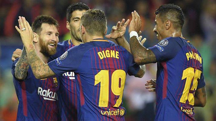 El Barcelona goleoacute al Olympiacos de Grecia y es liacuteder de grupo
