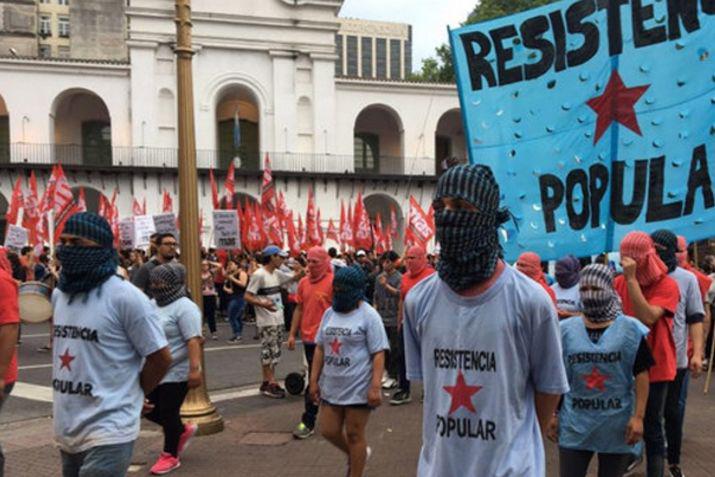 La movilización no contó con el apoyo de la familia de Maldonado