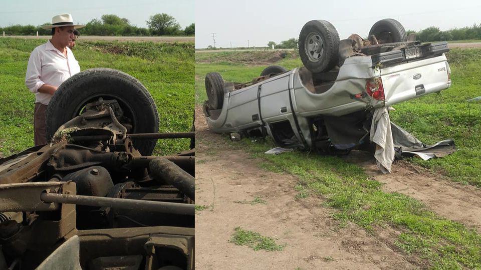 Volcaron en la Ruta 34 y los rescatoacute el Chaquentildeo Palavecino