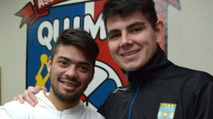 Nicols Aguirre y Gabriel Deck cuando formaban parte de la Fusión santiagueña