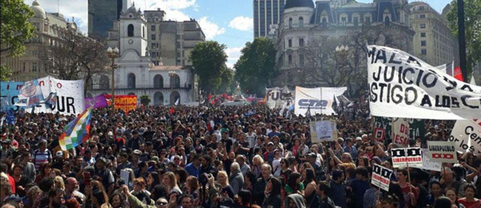 Incidentes en la marcha en reclamo de justicia
