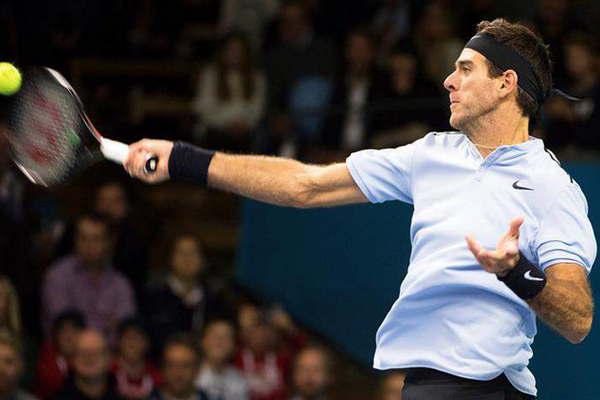 Del Potro festejoacute en un partidazo y va por el tiacutetulo  