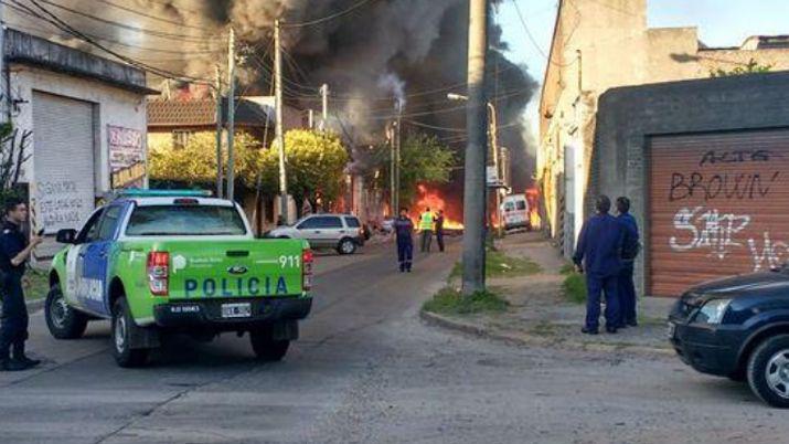 Preocupacioacuten- explosioacuten e incendio en una faacutebrica en San Justo