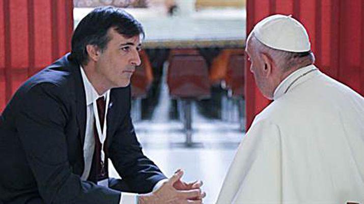 Esteban Bullrich se reunioacute con el papa Francisco en Roma