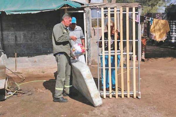 Numerosas familias debieron ser asistidas luego de la tormenta y el viento de la madrugada de ayer