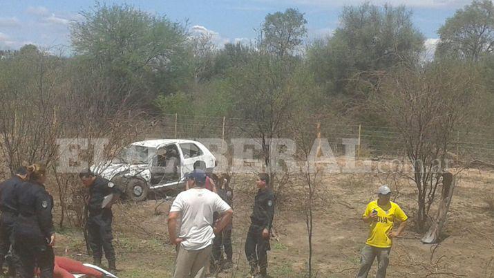 Fuerte vuelco en la ruta 89 dejó cuatro heridos