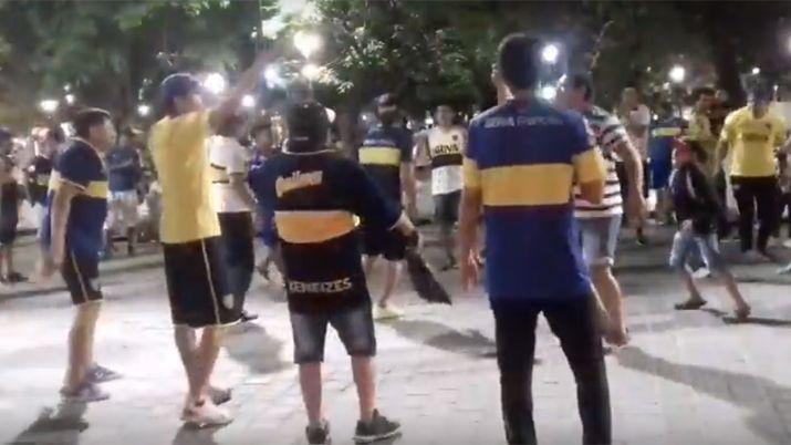 VIDEO Asiacute festejaron los santiaguentildeos el triunfo de Boca