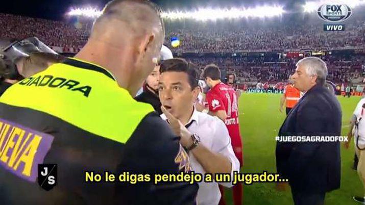 Gallardo enfurecido con Pitana- Nunca maacutes le digas pendejo a un jugador