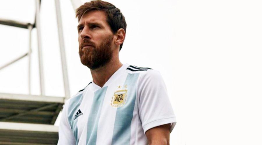 Presentaron la camiseta de la Seleccioacuten Argentina para Rusia 2018