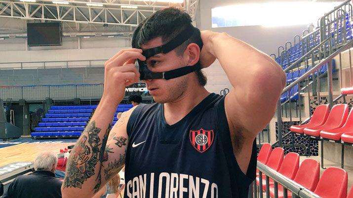 Gabriel Deck volvió a las prcticas con una mscara