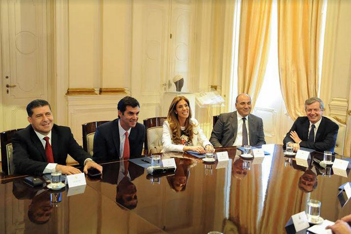 La Gobernadora de Santiago del Estero Dra Claudia de Zamora en el encuentro de este jueves