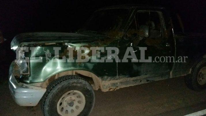 Ruta 92- Sólo daños materiales tras chocar con dos vacunos