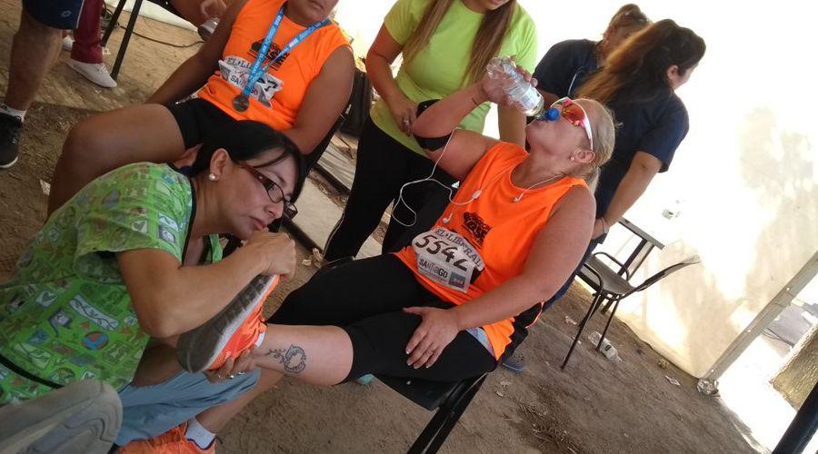 Atletas fueron asistidos tras la competencia