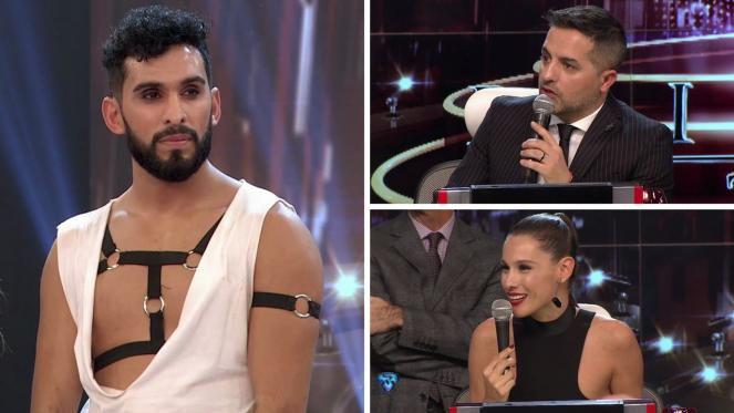 Showmatch- Gabo el bailariacuten de Lourdes Saacutenchez destrozoacute a Pampita