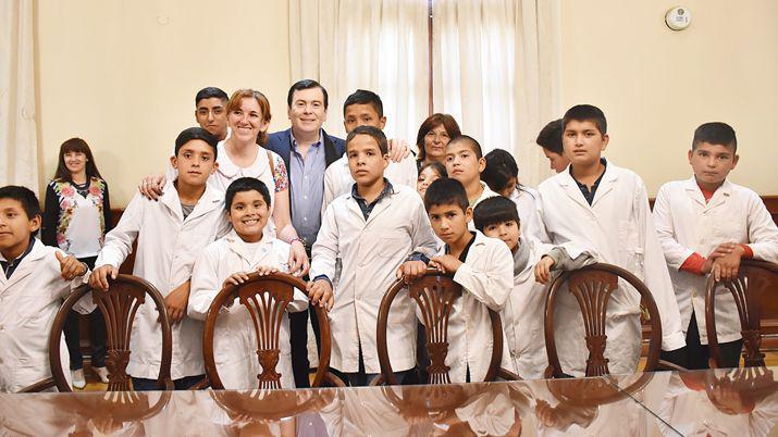 Alumnos del interior visitaron Casa de Gobierno