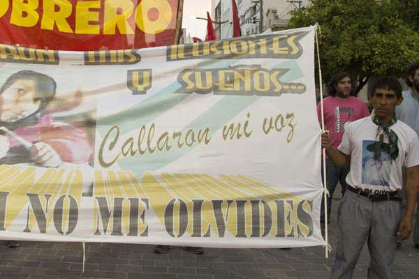 Lo que uno quiere es justicia para que mi hijo pueda descansar en paz 