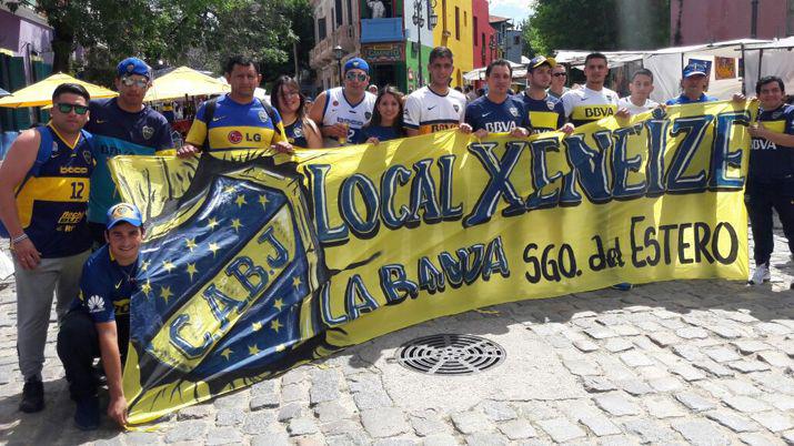 Santiaguentildeos viajaron a alentar a Boca