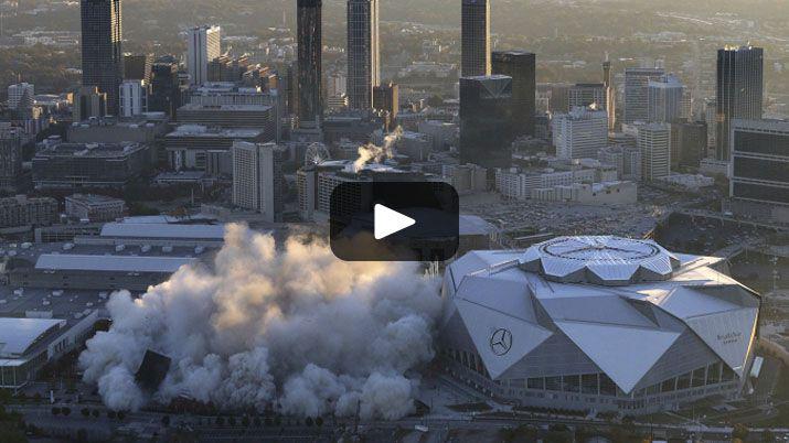 VIDEO Asiacute fue la impresionante demolicioacuten de un estadio