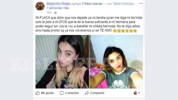 Despiden en las redes a la joven que murioacute al chocar contra un aacuterbol