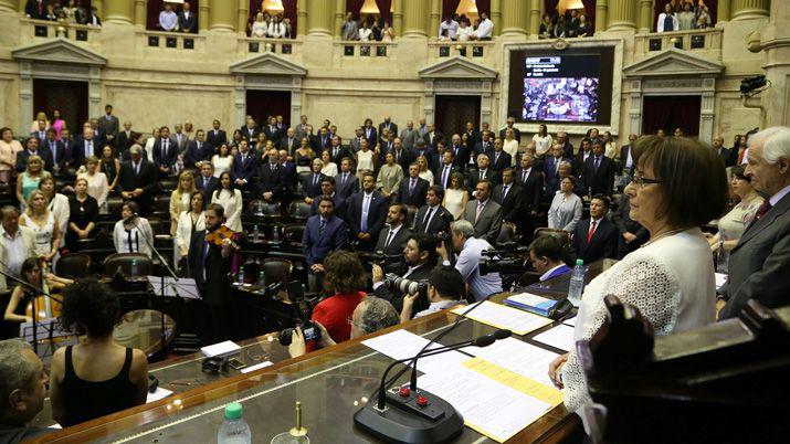 Juran como diputados Claudia de Zamora Infante y Matarazzo
