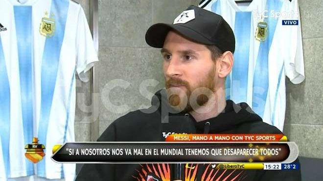 Messi- Si nos va mal en el Mundial tenemos que desaparecer todos