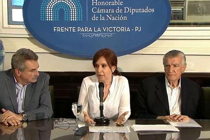La expresidenta y senadora Cristina Fern�ndez cuestionó las medidas del juez Bonadio
