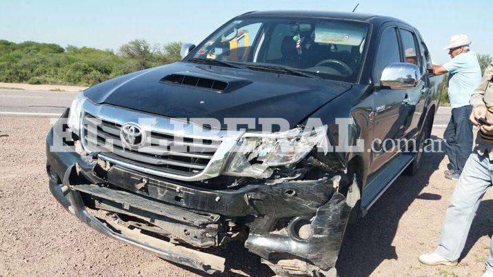 Violento choque en ruta 34 dejoacute solo dantildeos materiales