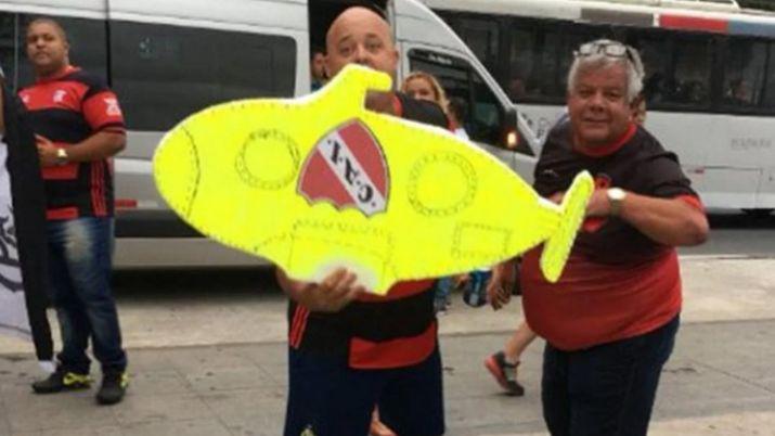 La desagradable burla de los hinchas del Flamengo con el ARA San Juan