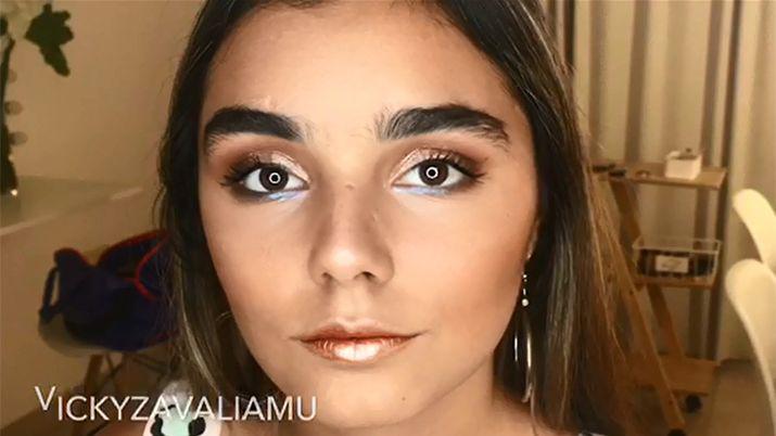 Delineado en el prpado inferior