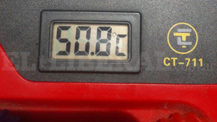 Un termoacutemetro en Quimiliacute marcoacute casi 51 grados de temperatura