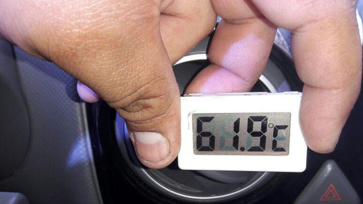 iexclSantiago es un horno Vecinos miden por siacute mismos la temperatura