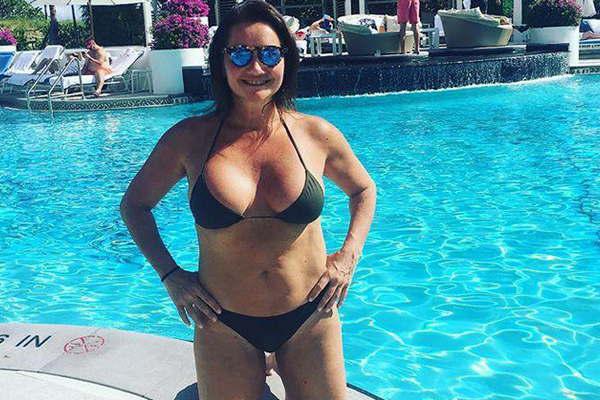 Nancy Pazos bajoacute 16 kilos y lo muestra en bikini negro