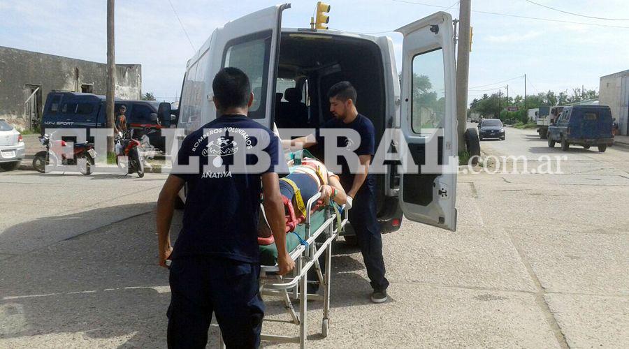 Antildeatuya- embarazada sufrioacute heridas tras derrapar de motocicleta