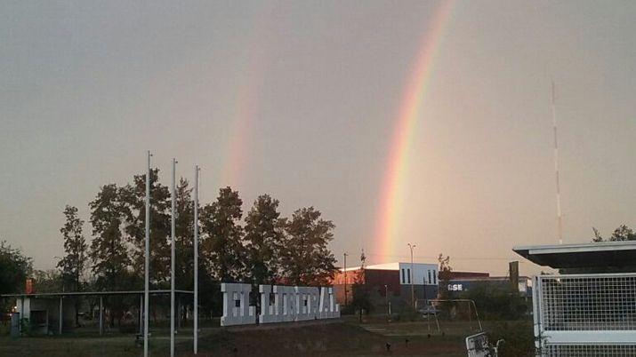 Las fotos del arcoiris enviadas por santiaguentildeos