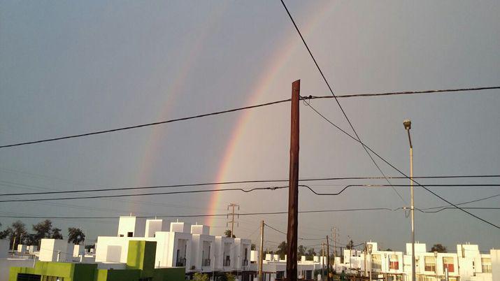 Las fotos del arcoiris enviadas por santiaguentildeos