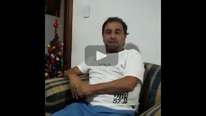 El Sapito Coleoni saludoacute a los hinchas ferroviarios por las fiestas