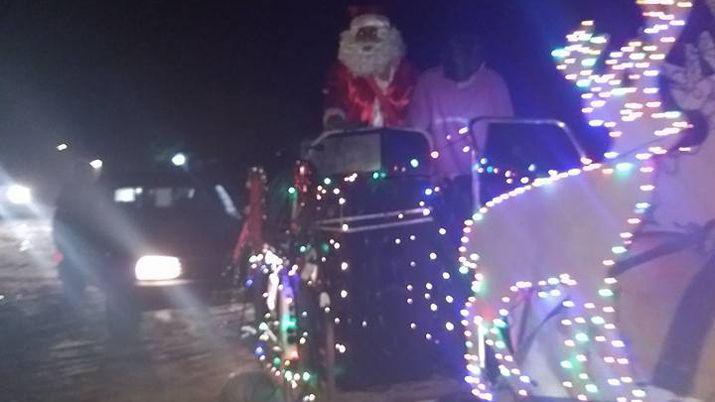 VIDEO  Papaacute Noel estuvo en Choya y quedoacute grabado